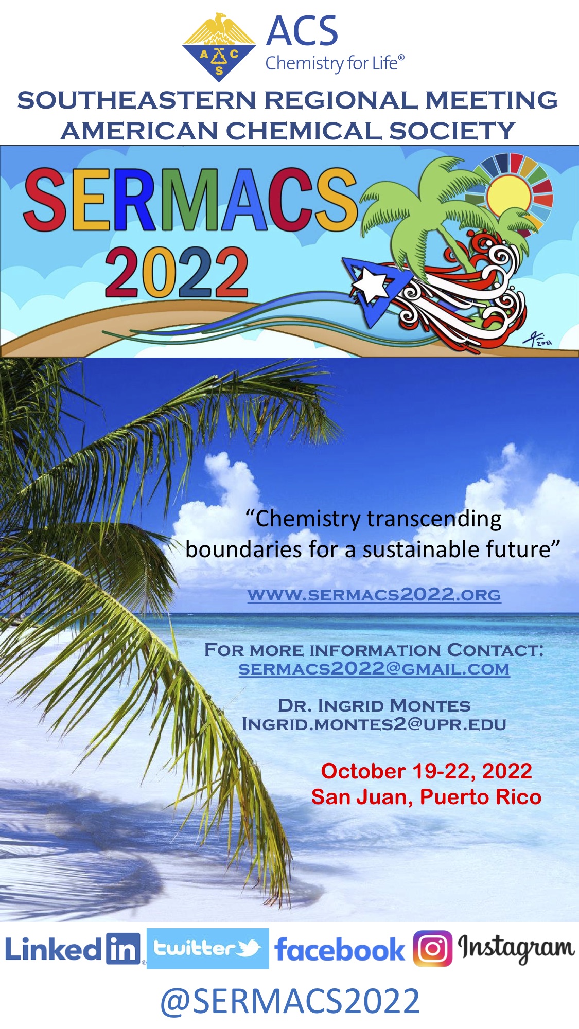 Southeastern Regional ACS meeting (SERMACS 2022) Sociedad Química de